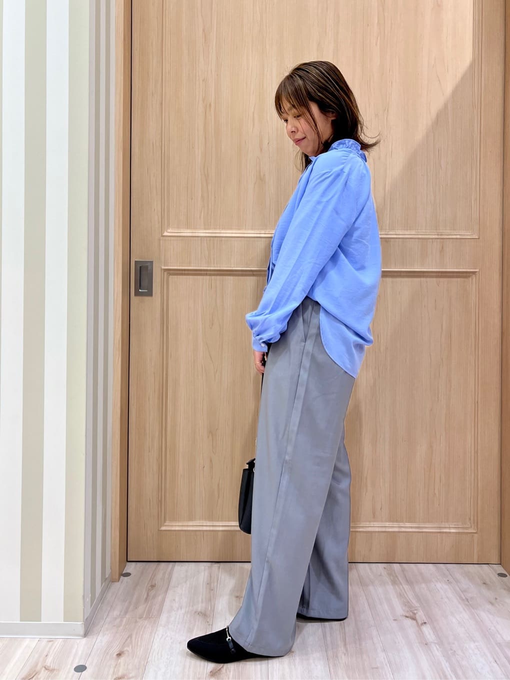 Kyokoさんの「SHOO･LA･RUE｜◆【洗える】ニットポインテッドローファー」を使ったコーディネート