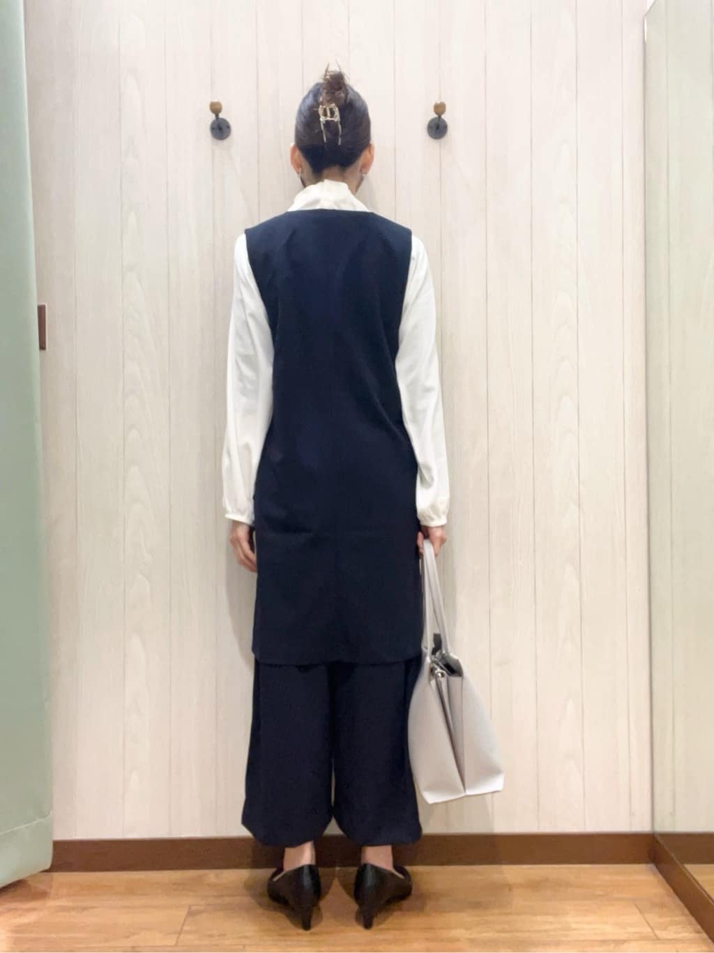 カンチャンさんの「SHOO･LA･RUE｜◆【セレモニー】2連ダイヤレーンロングネックレス」を使ったコーディネート