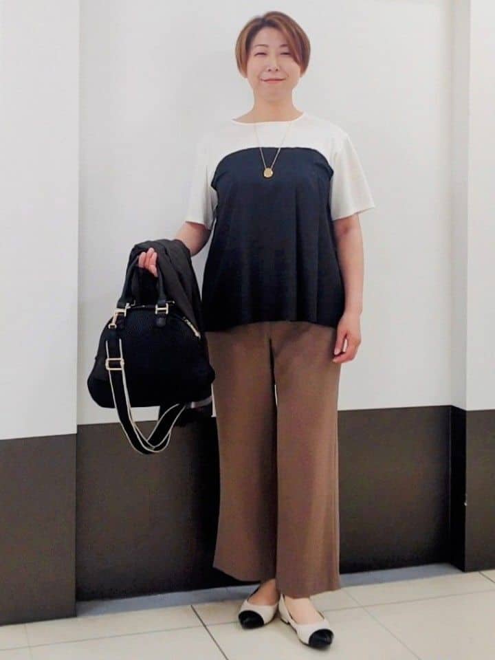 じゅりさんの「Reflect｜◆【マシンウォッシュ可能】レイヤード風ジャージブラウス」を使ったコーディネート