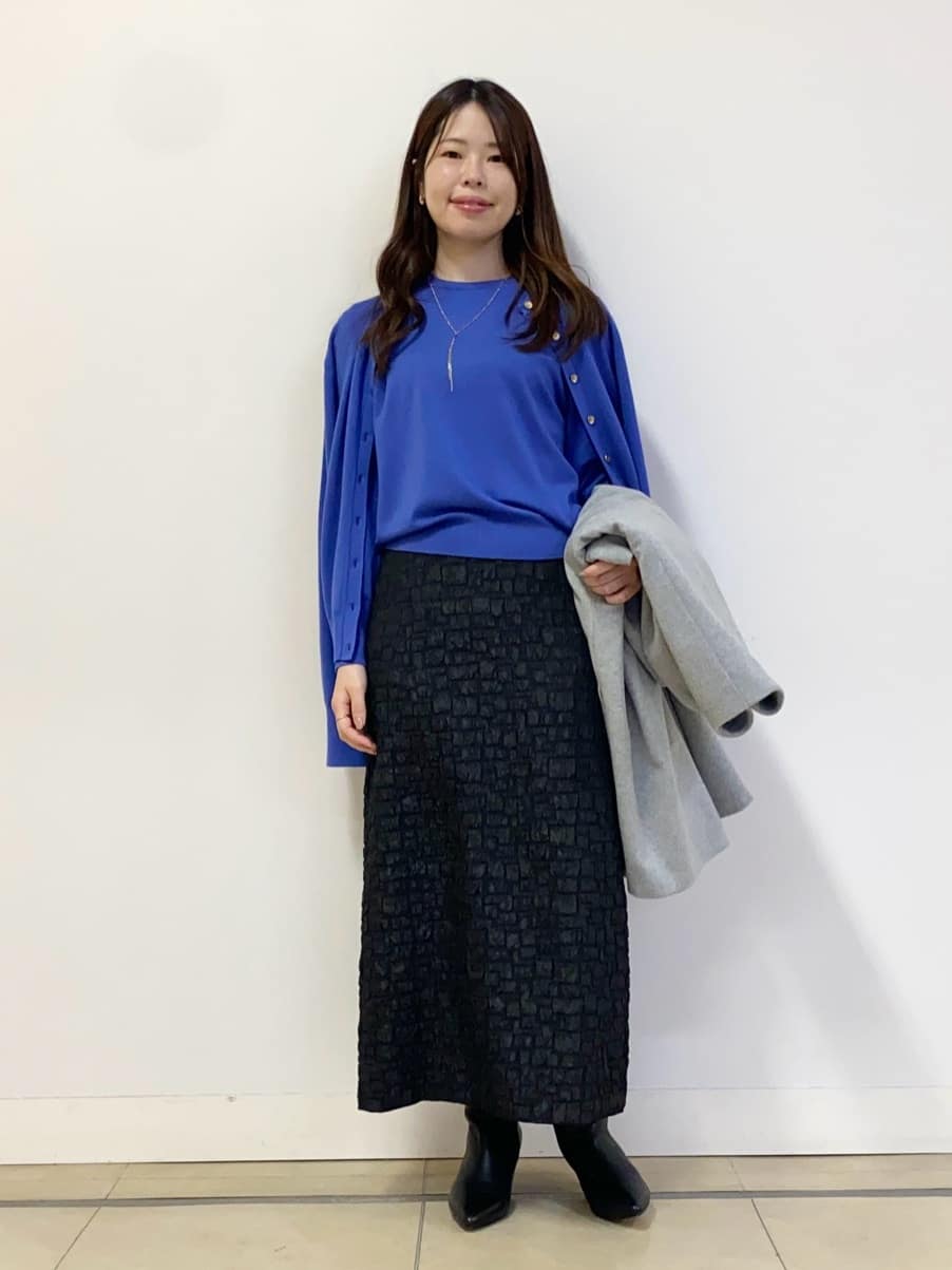 asamiさんの「UNTITLED｜◆【アンサンブル可能/6色展開】スパンレーヨン カーディガンニット」を使ったコーディネート
