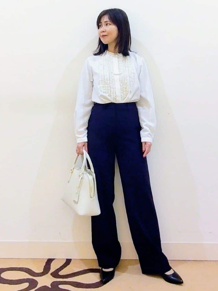laverさんの「UNTITLED｜【追加6/日本製】2連フェイクパールネックレス」を使ったコーディネート