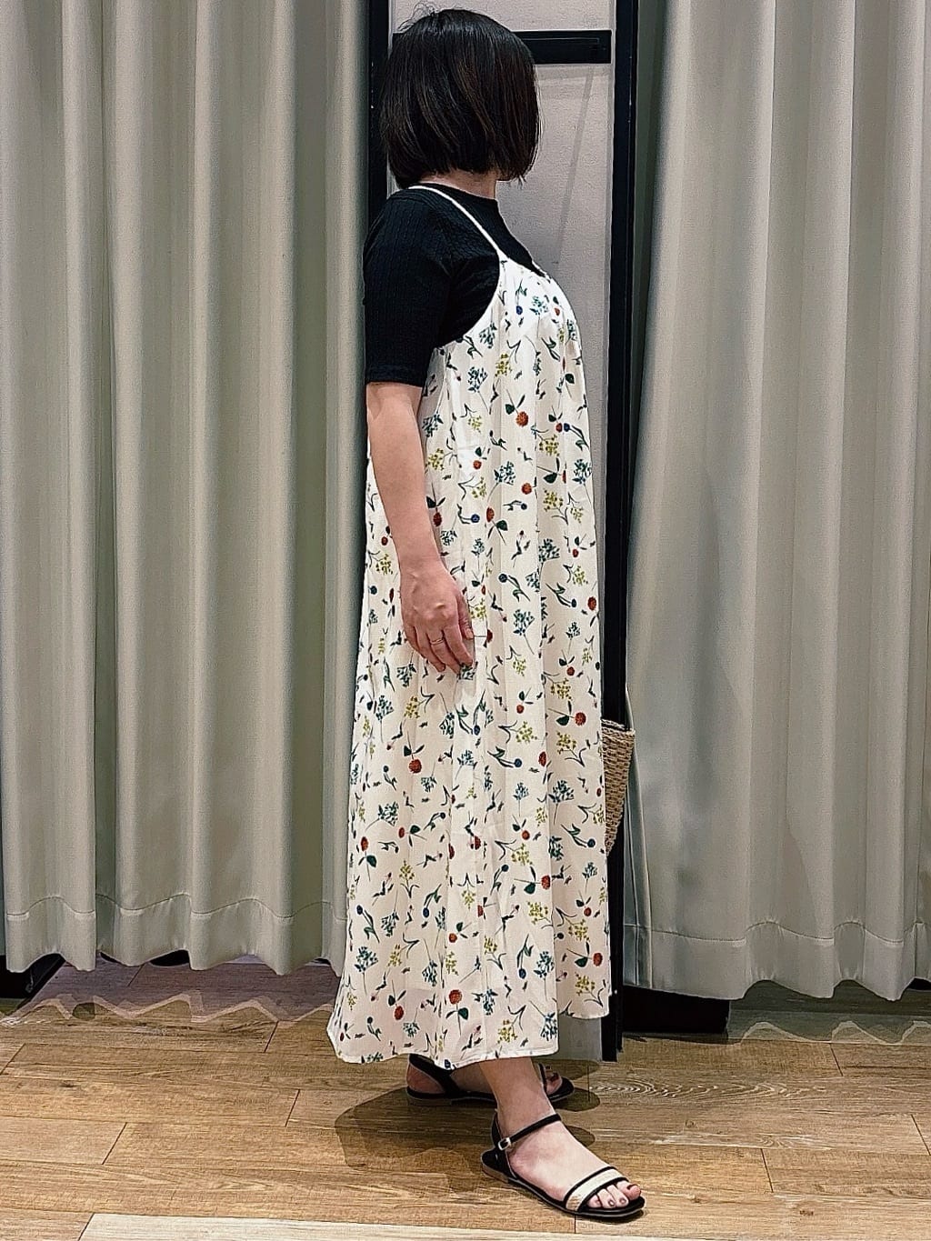 amamaさんの「grove｜◆【コラボITEM】DILIGENCE PARLOUR キャミワンピース」を使ったコーディネート