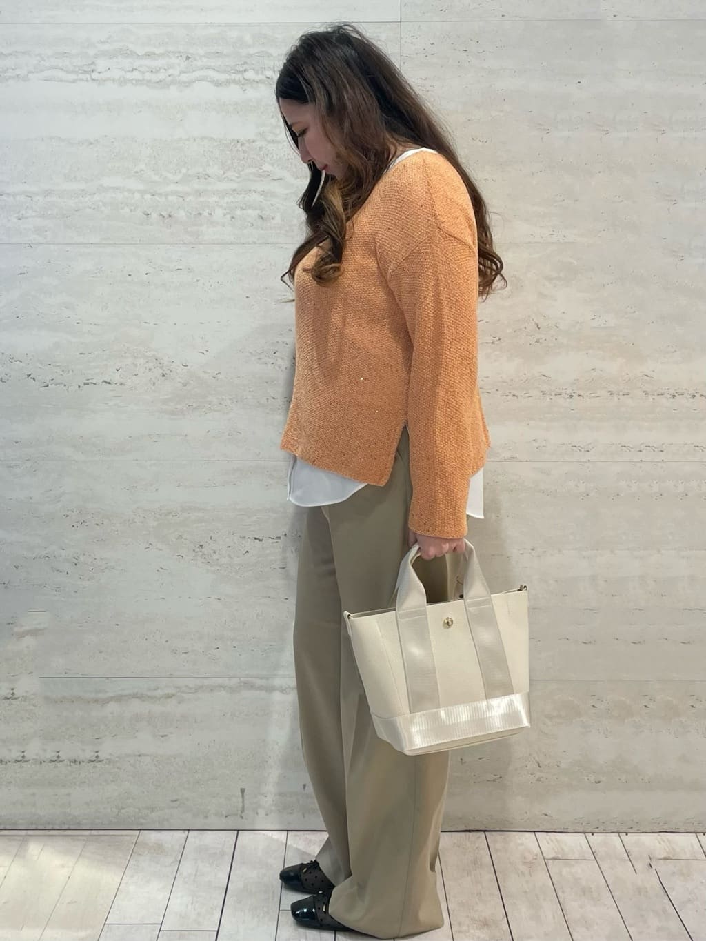 yunさんの「OPAQUE.CLIP｜【定番/6color】名品フラットバレエシューズ」を使ったコーディネート