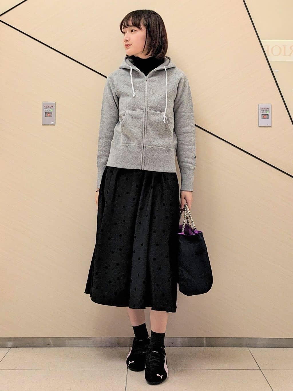 saoriさんの「DRESSTERIOR｜デキシー吊裏毛ジップアップパーカ」を使ったコーディネート