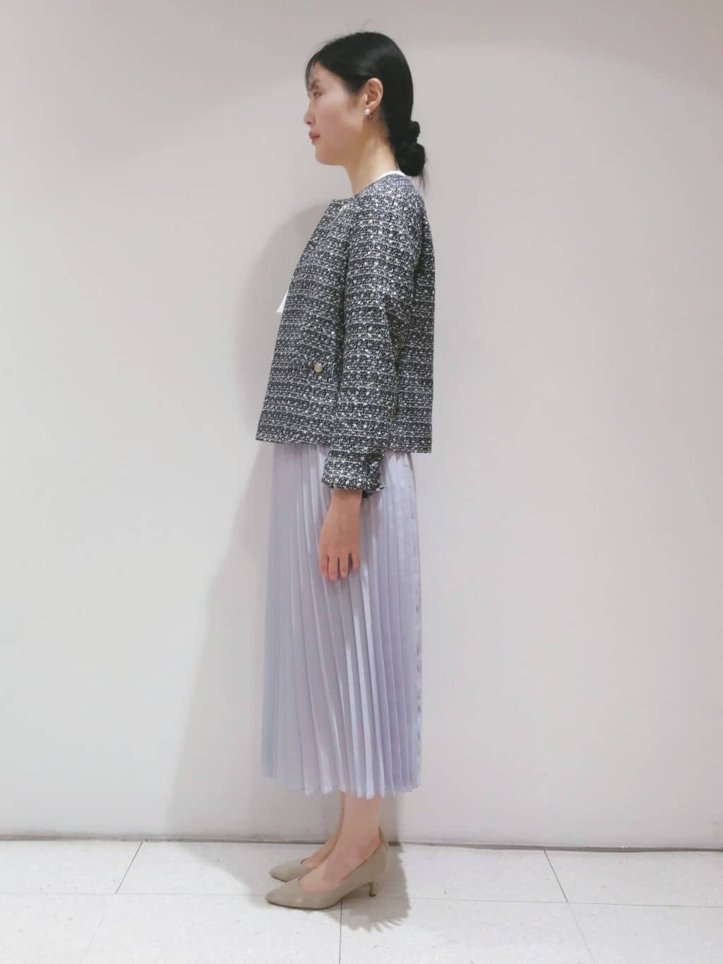 ayanoさんの「INDIVI｜◆【洗える／UVケア】ヨークフリルブラウス」を使ったコーディネート