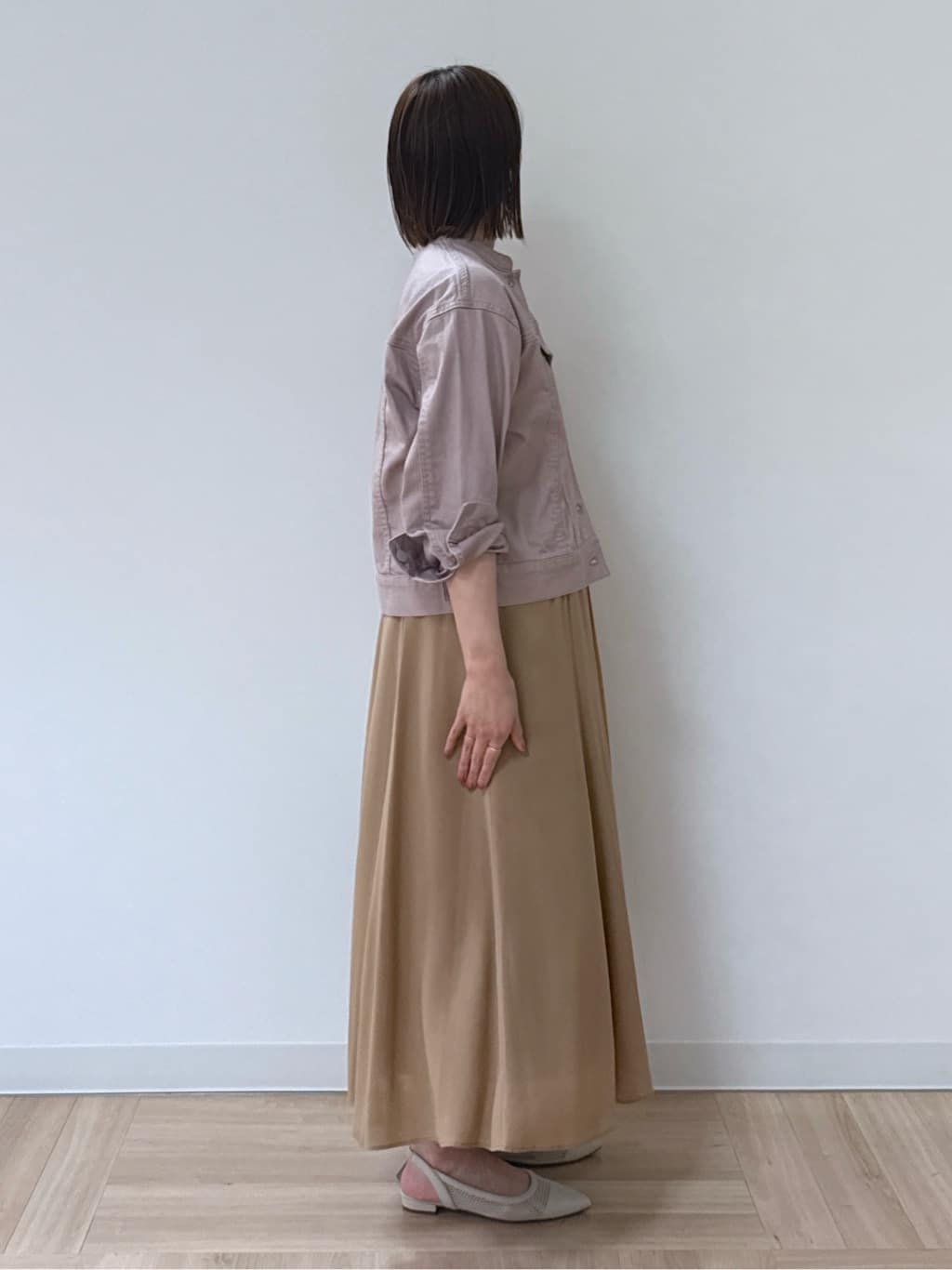amiさんの「Reflect｜◆【手洗い可】カラーデニムジャケット」を使ったコーディネート