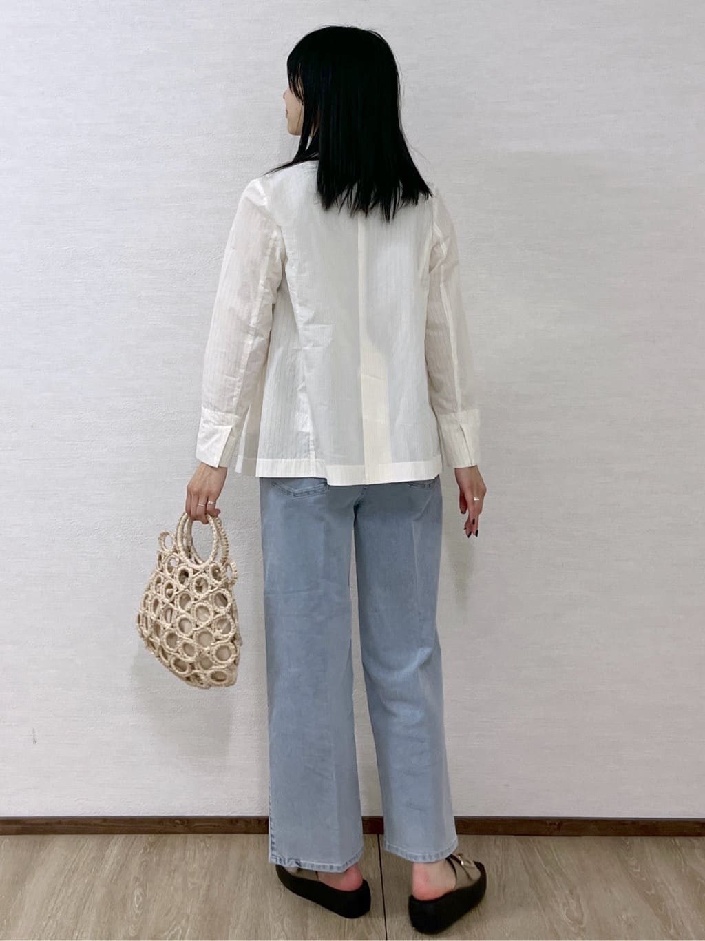 sachikoさんの「OPAQUE.CLIP｜ノンホール細ベルト」を使ったコーディネート