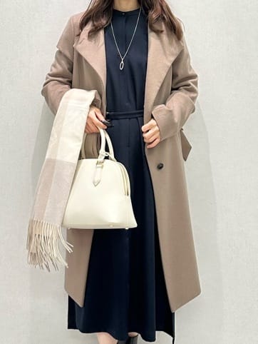 Miwaさんの「UNTITLED｜【日本製／2WAY衿】スタンドカラー ロングコート」を使ったコーディネート