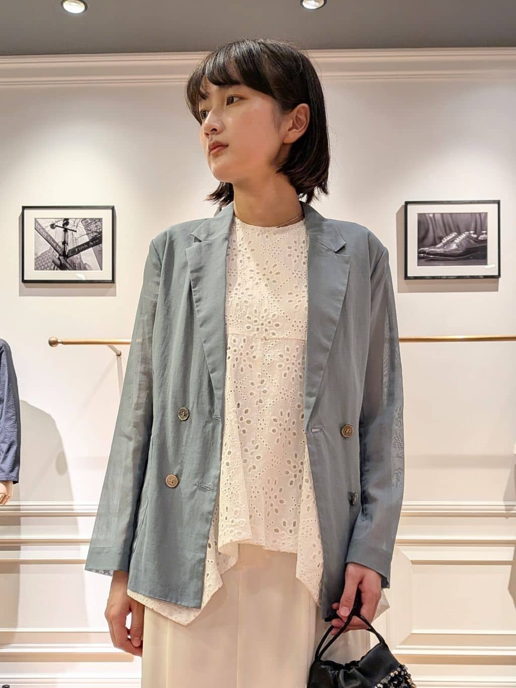 saoriさんの「DRESSTERIOR｜◆スパンコール2WAYポシェット」を使ったコーディネート