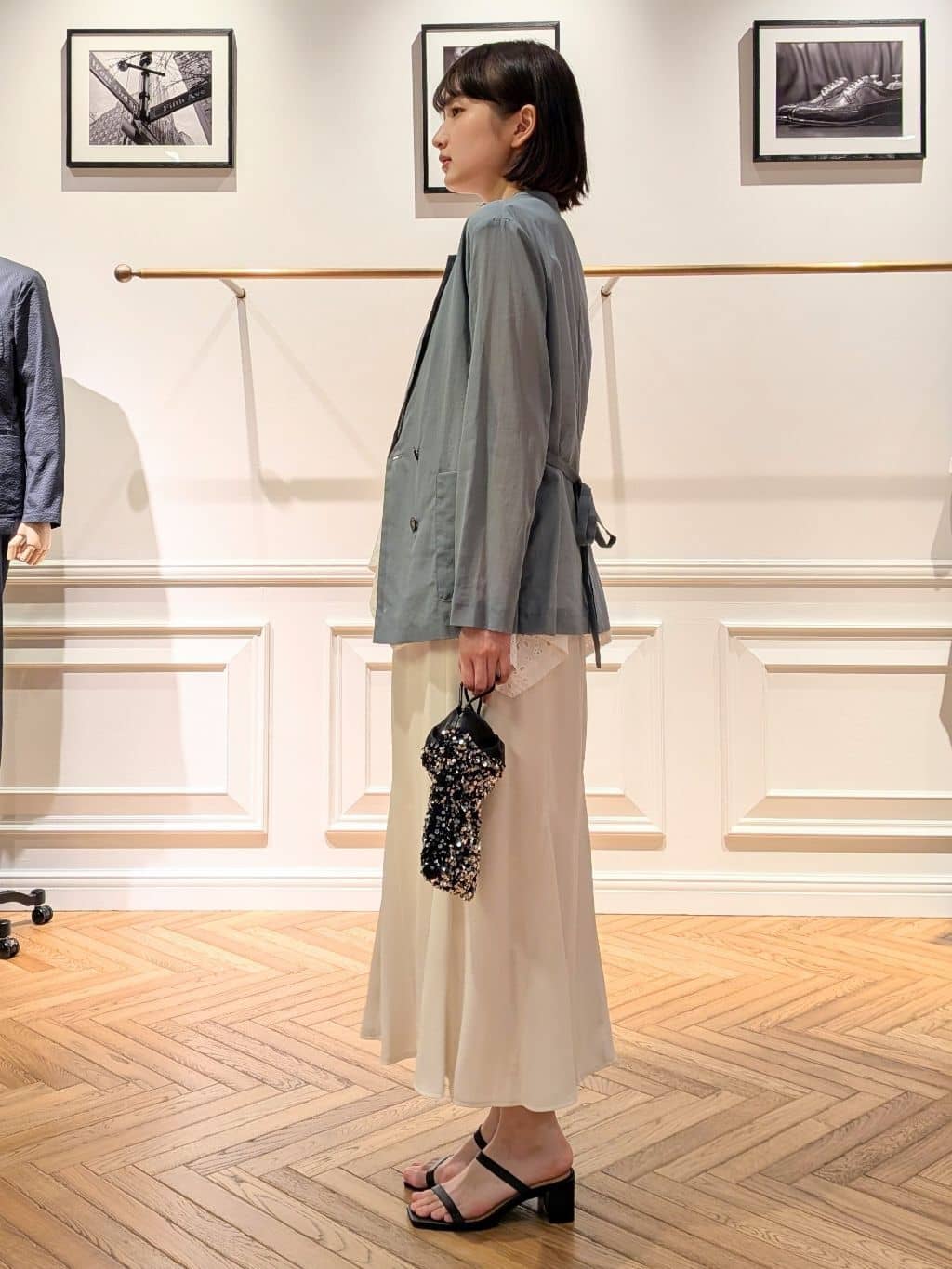 saoriさんの「DRESSTERIOR｜◆スパンコール2WAYポシェット」を使ったコーディネート
