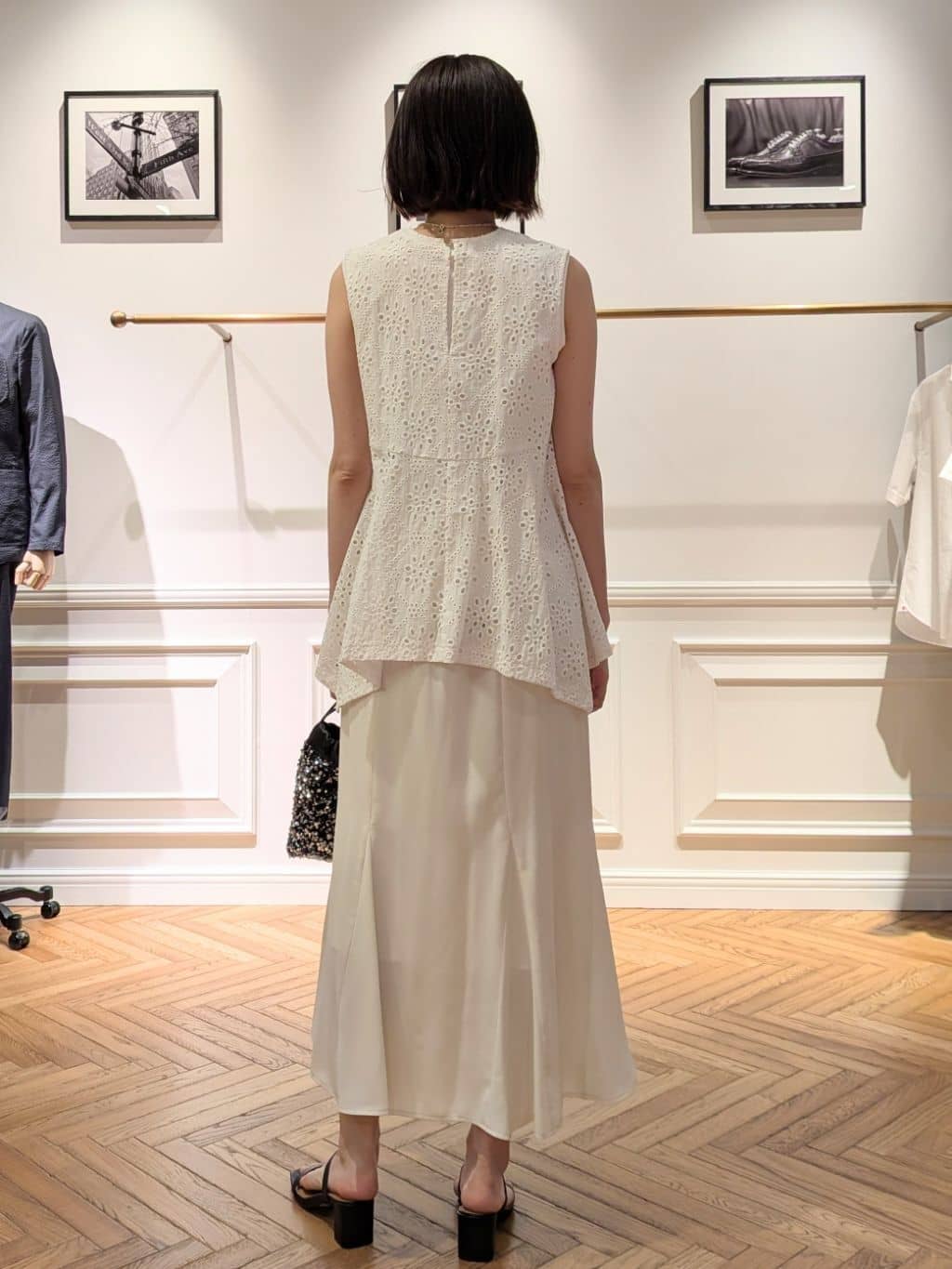 saoriさんの「DRESSTERIOR｜◆スパンコール2WAYポシェット」を使ったコーディネート