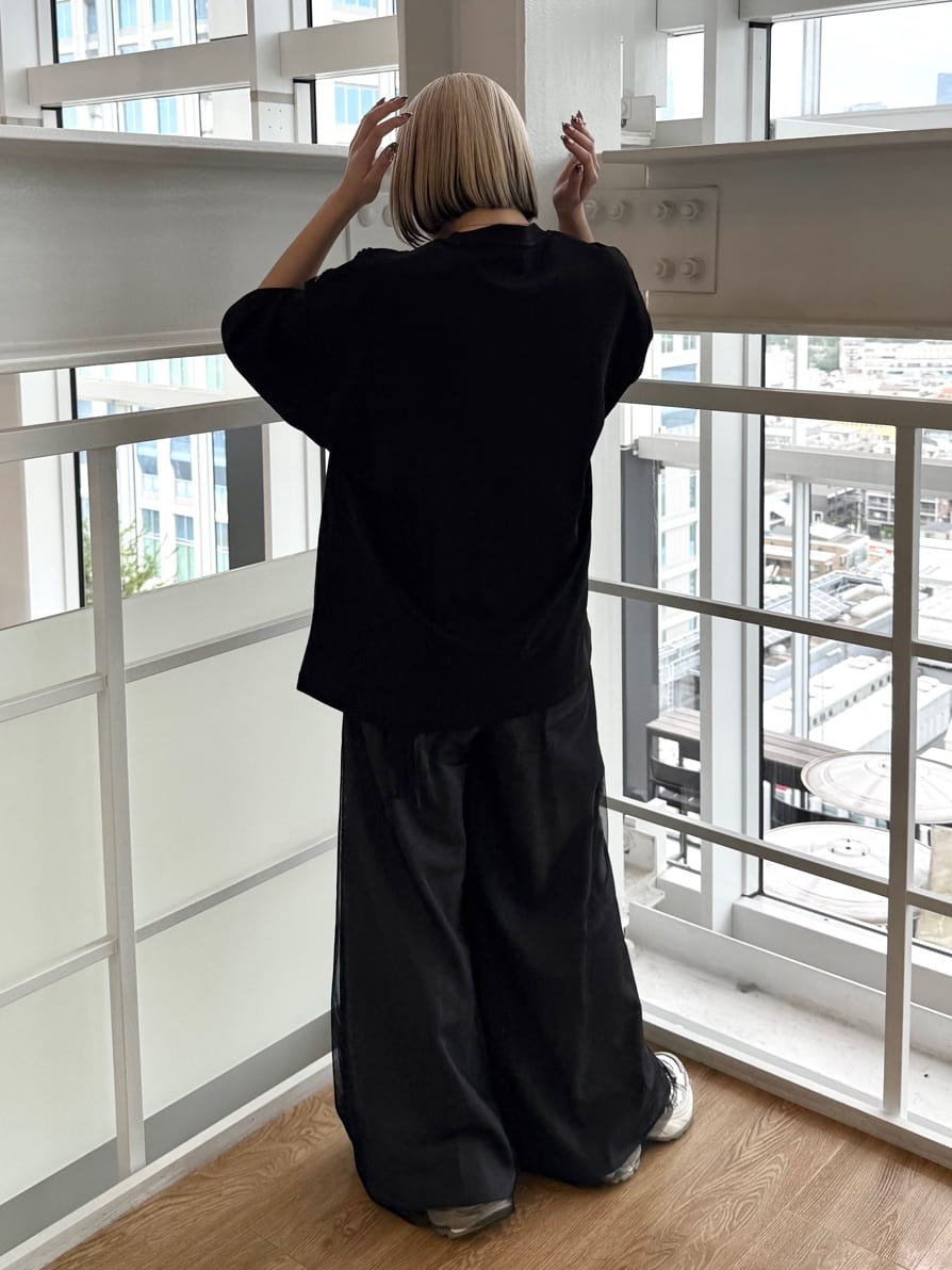 川本葵さんの「tk.TAKEO KIKUCHI｜」を使ったコーディネート