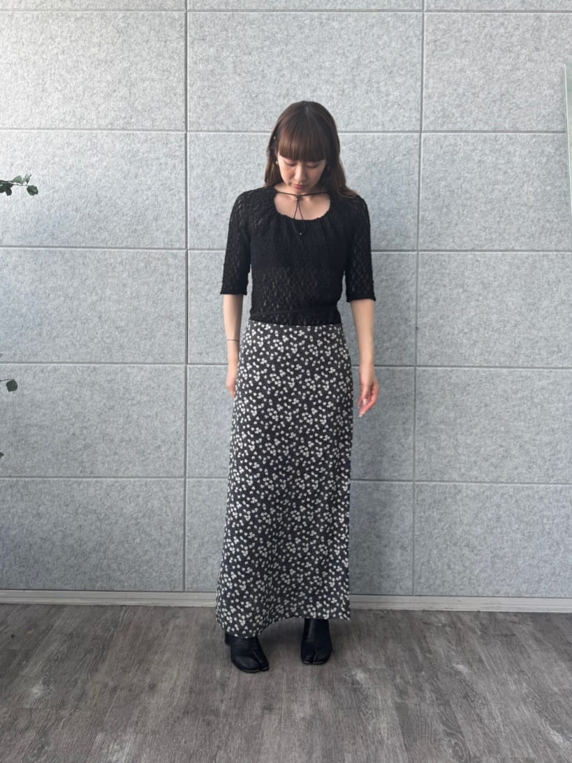 designer yukaさんの「CODE A｜lace layered pullover」を使ったコーディネート