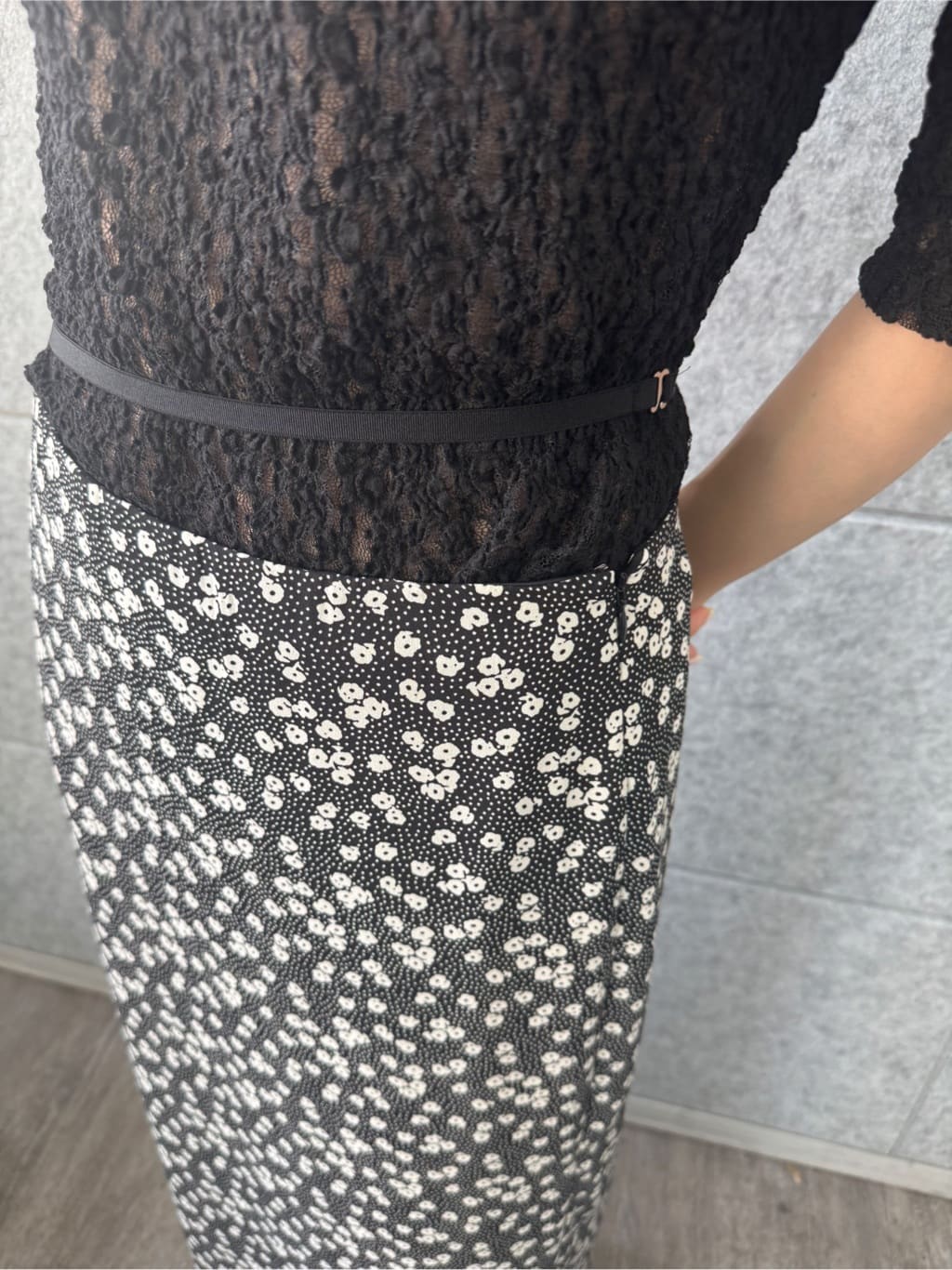 designer yukaさんの「CODE A｜lace layered pullover」を使ったコーディネート