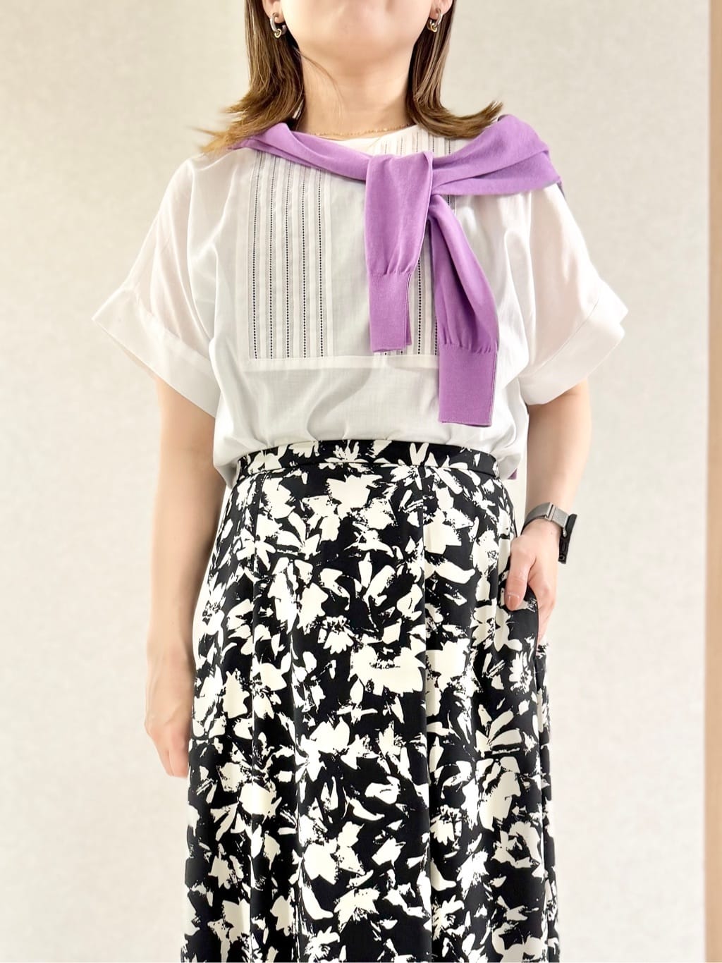 sayuさんの「UNTITLED｜【ステンレス】レイヤードチェーンネックレス」を使ったコーディネート