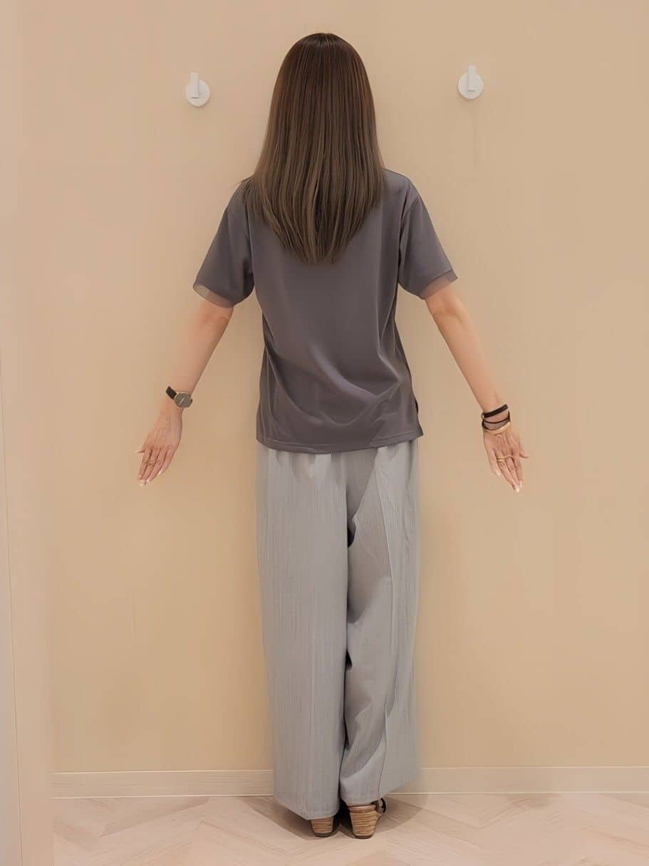 asadaさんの「SHOO･LA･RUE｜◆【高レビュー/累計販売35万足突破】片手ではけるサンダル シューダル 25SS」を使ったコーディネート