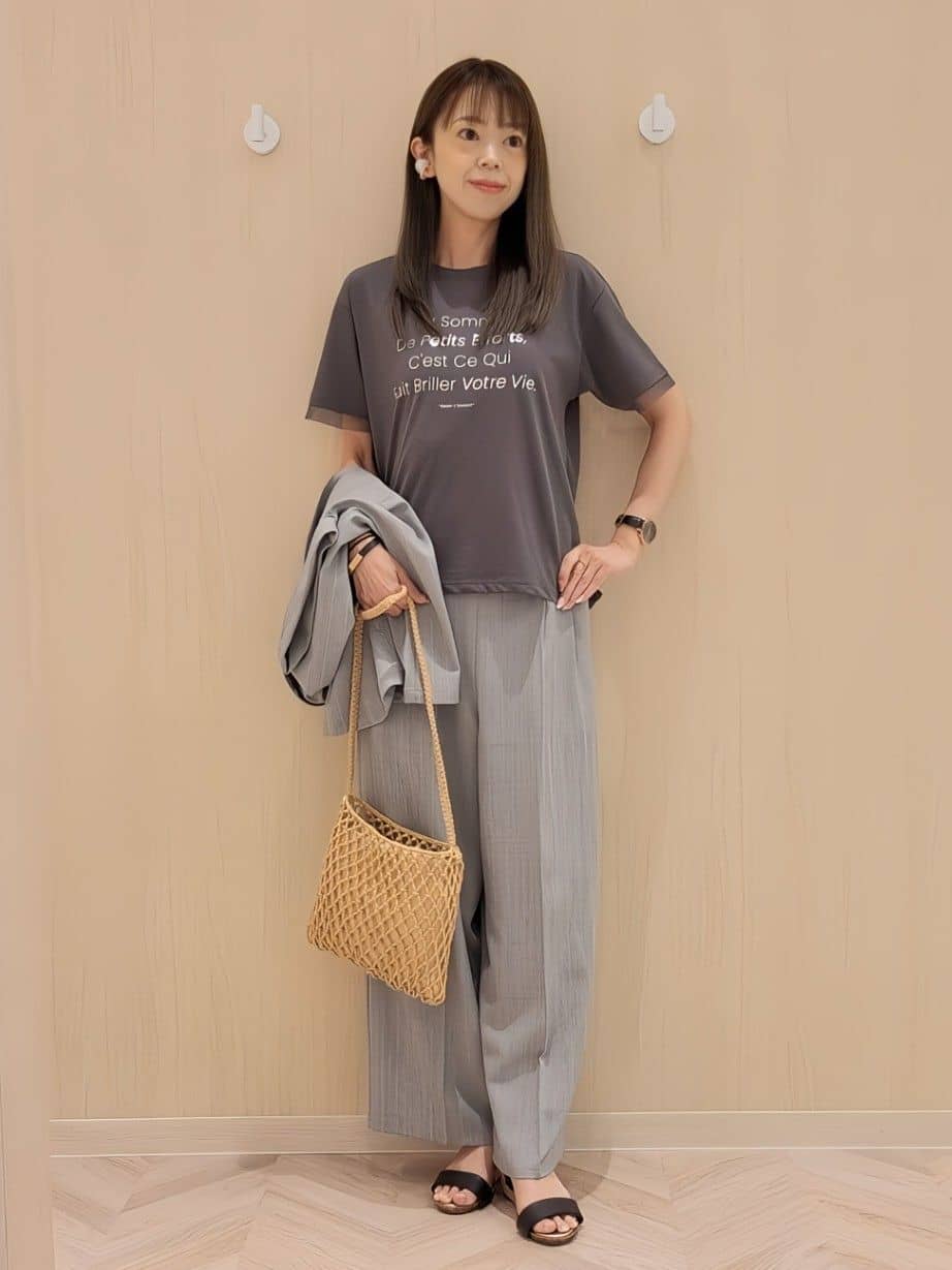 asadaさんの「SHOO･LA･RUE｜◆【高レビュー/累計販売35万足突破】片手ではけるサンダル シューダル 25SS」を使ったコーディネート