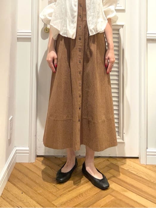 Karinさんの「DRESSTERIOR｜◆ソフトレザーバレエシューズ」を使ったコーディネート