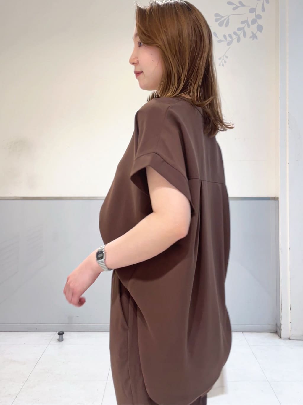 ミーさんの「index｜《7色展開／SS-LLサイズ》ストレッチスキッパーブラウス／セットアップ対応【洗濯機洗い可／防シワ】」を使ったコーディネート