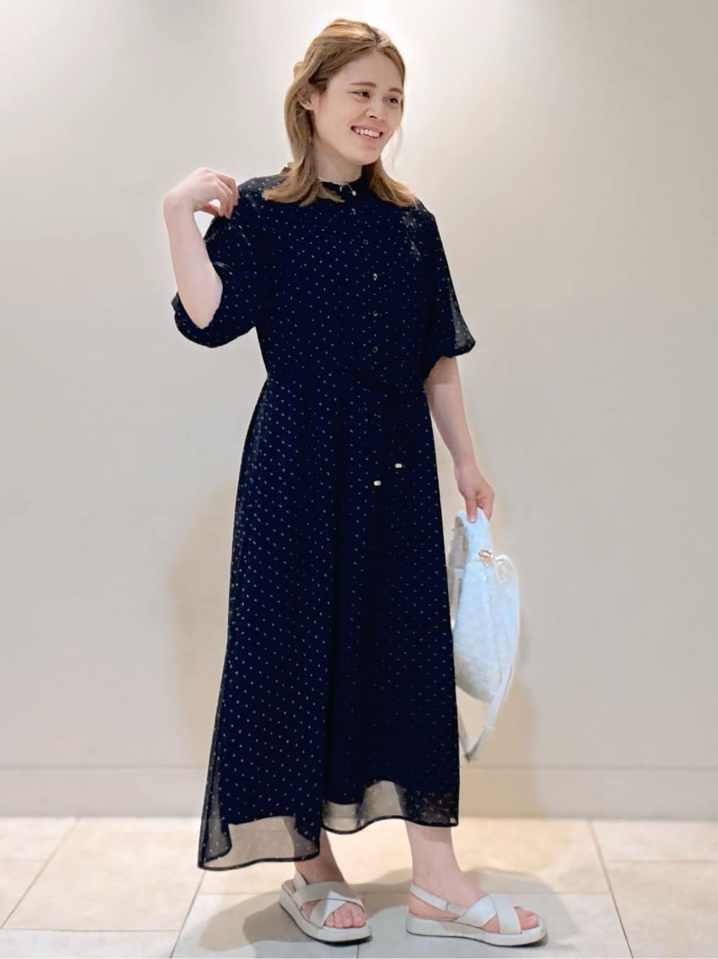 S&auml;K&iuml;さんの「Reflect｜◆【夏SALE／WEB先行カラーあり／リボン取り外し可／マシンウォッシュ可】コツキ柄プリントワンピー」を使ったコーディネート