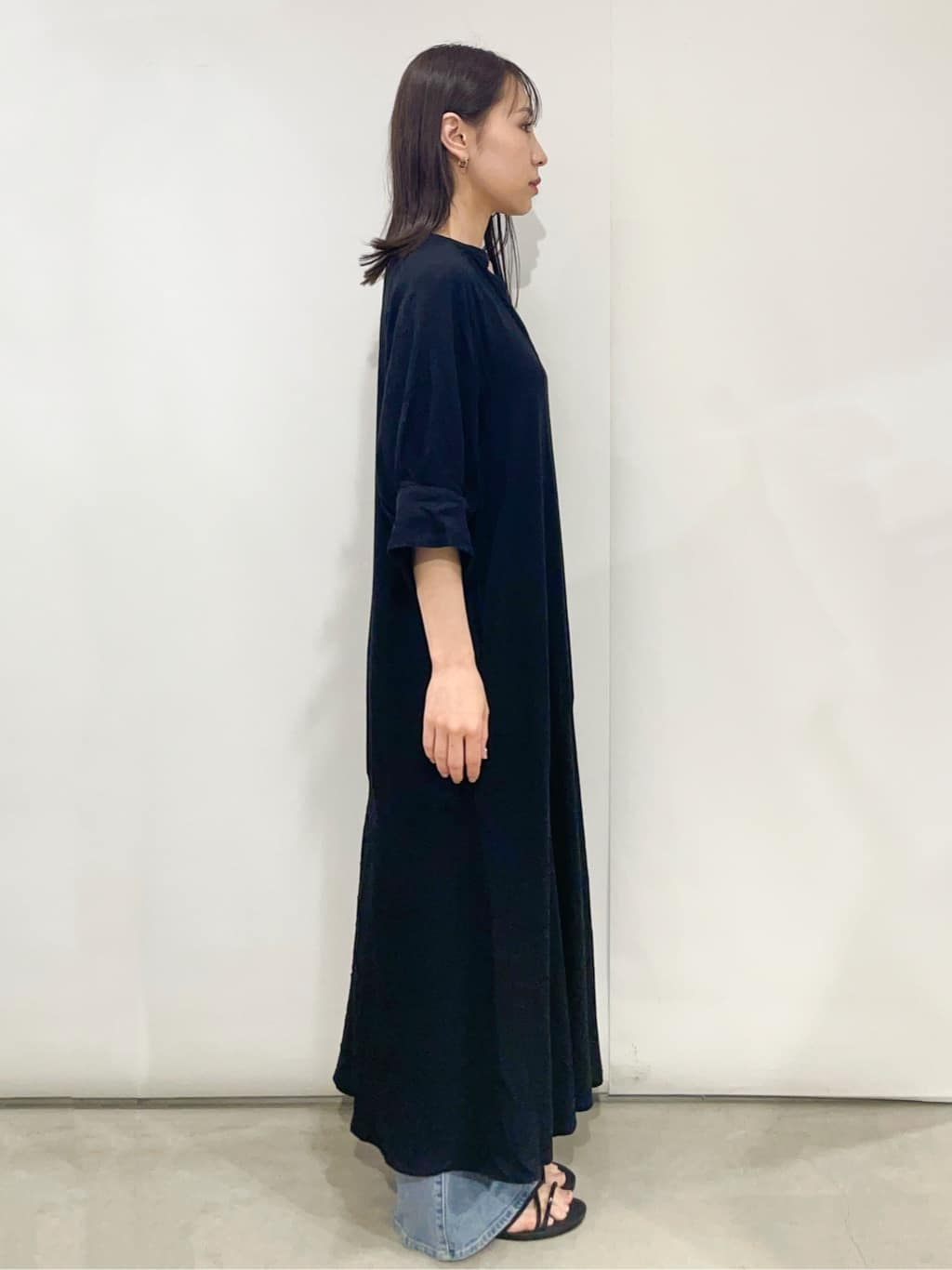 sayaさんの「OPAQUE.CLIP｜◆キーネックワンピース【洗える】」を使ったコーディネート