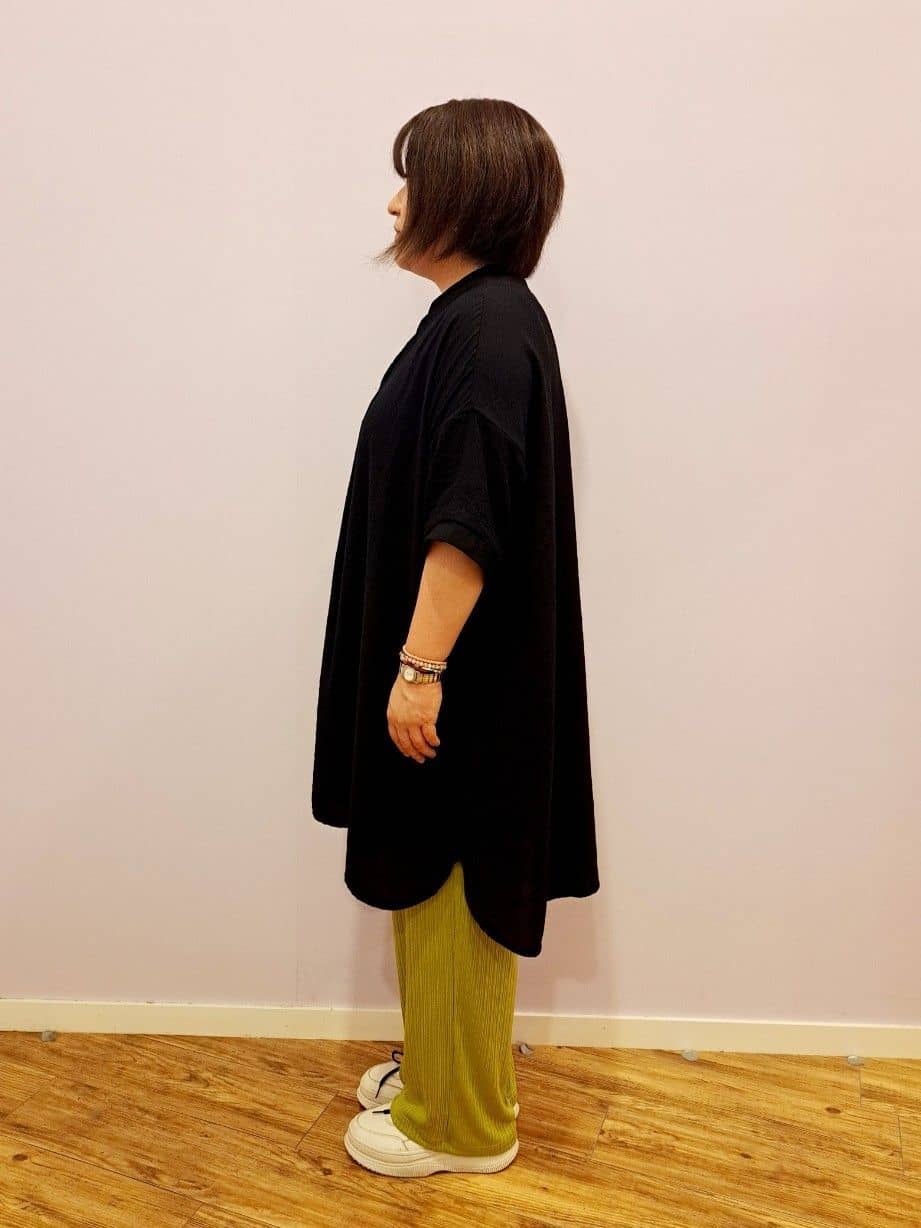 高さんの「SHOO･LA･RUE｜◆【洗える/S-LL/ひんやり】ゆったりチュニックワンピース」を使ったコーディネート