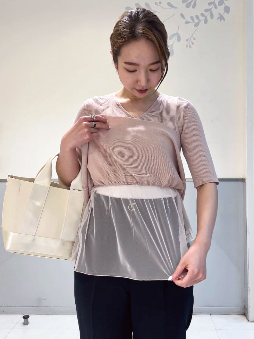 ミーさんの「index｜ストレッチテーパードパンツ【洗濯機洗い可／吸水速乾／防シワ】」を使ったコーディネート