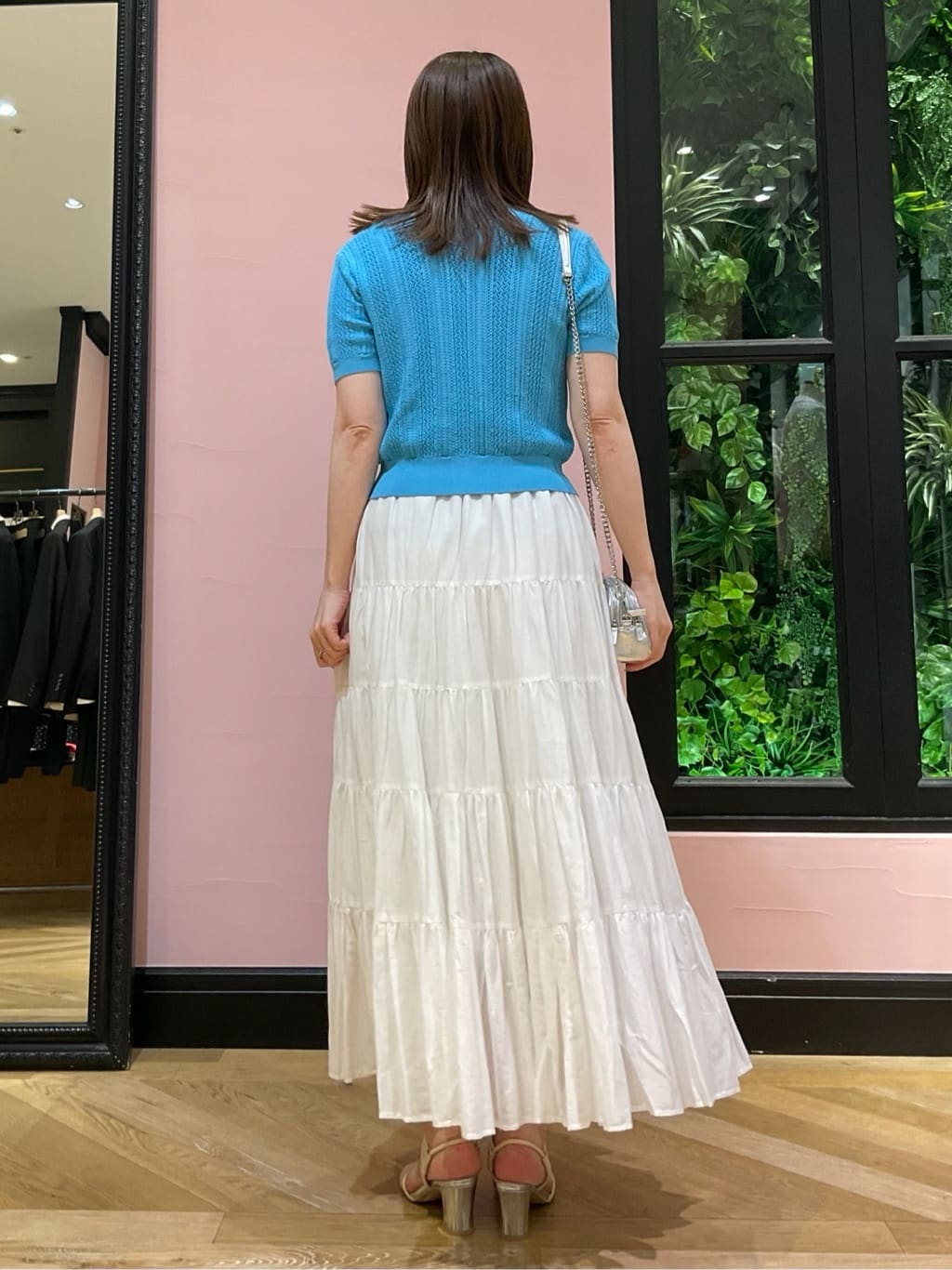 maruさんの「DRESSTERIOR｜◆洗える/コットンボイルティアードスカート」を使ったコーディネート