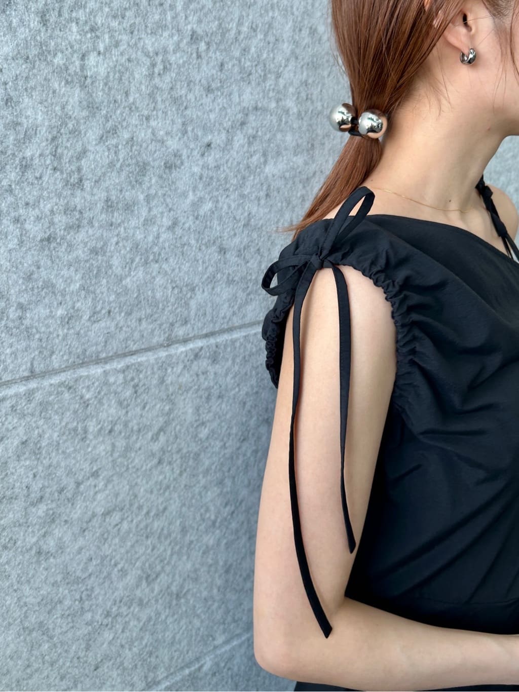 harunaさんの「CODE A｜asymmetry ribbon one－piece」を使ったコーディネート