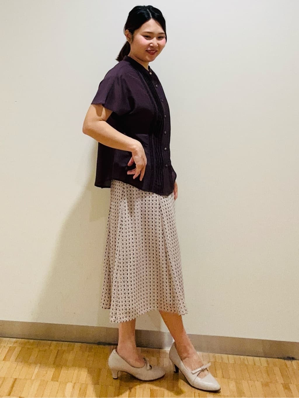 haseさんの「Reflect｜◆【選べる7色◎／手洗い可】フロントピンタックデザインブラウス」を使ったコーディネート