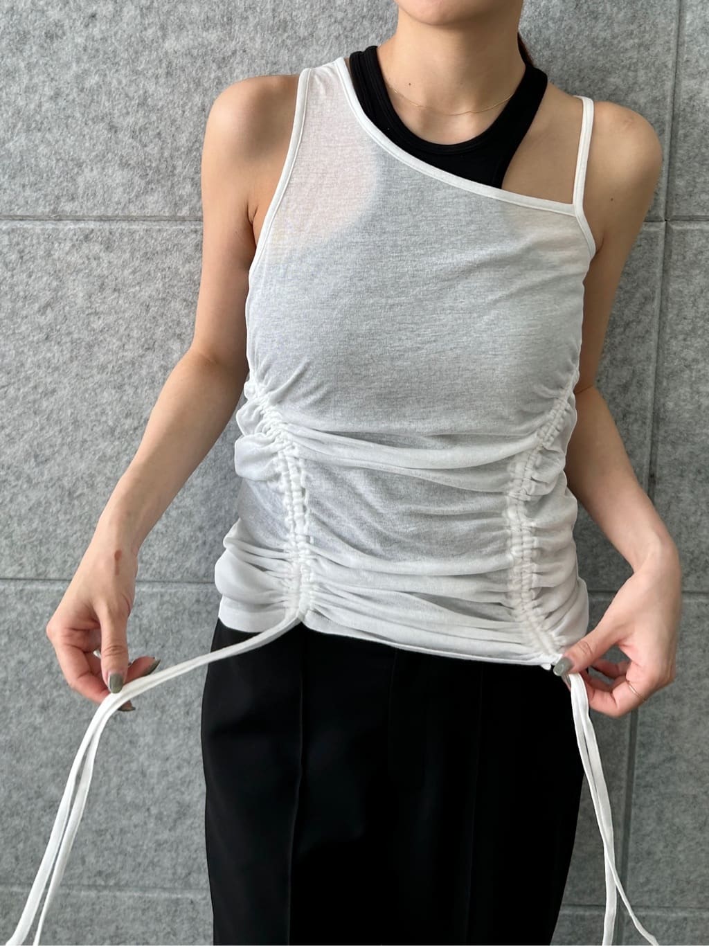 harunaさんの「CODE A｜french twill easy trouser」を使ったコーディネート