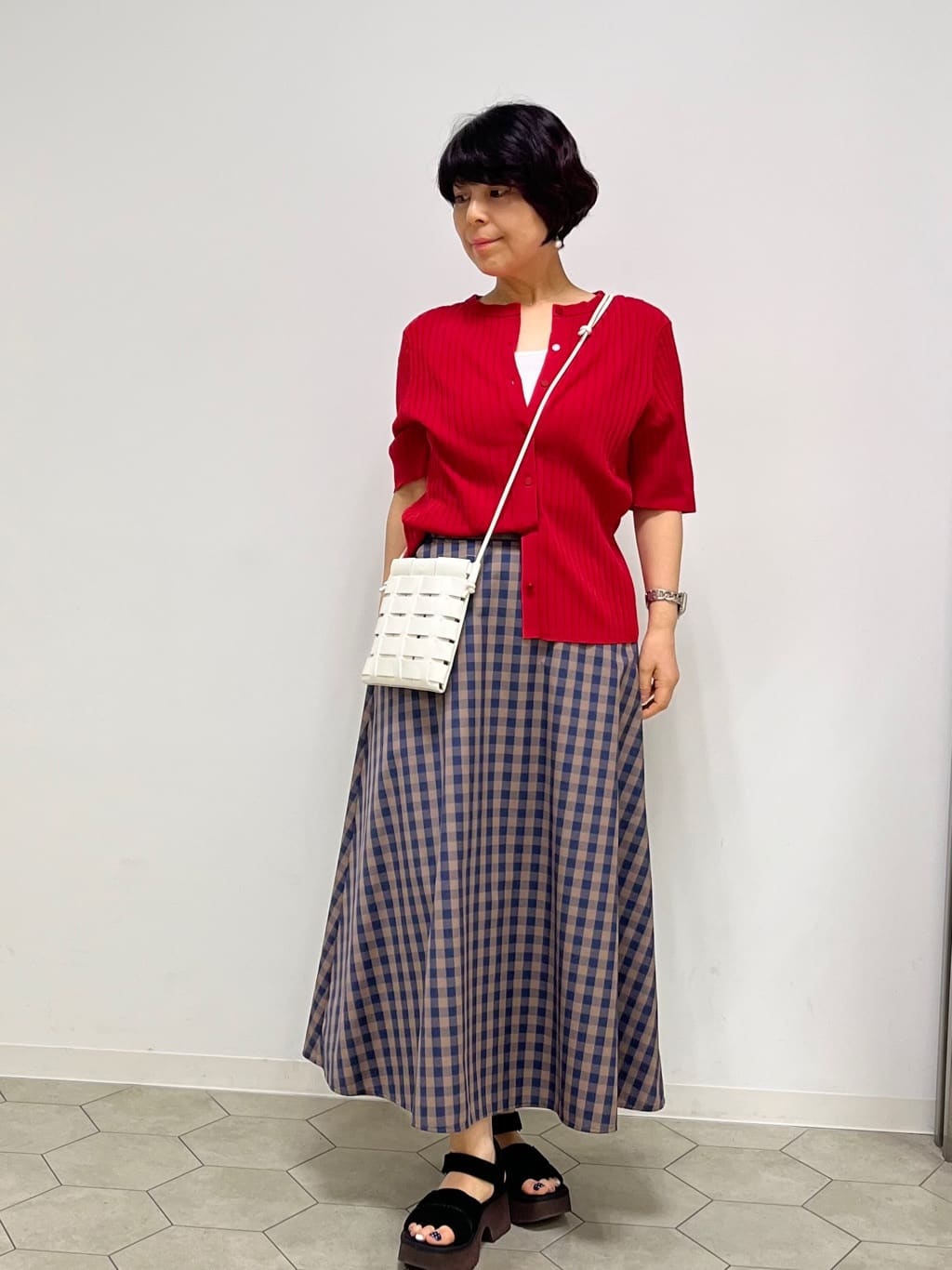 ushijimaさんの「UNTITLED｜【遮熱・UVカット・ウォッシャブル】つば広HAT」を使ったコーディネート