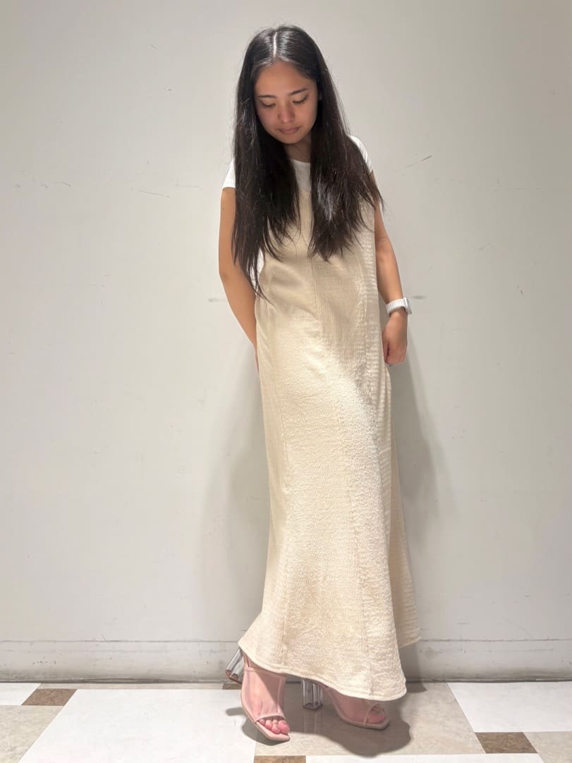 のはらっちょさんの「ESPERANZA｜チュールメッシュクリアヒールミュール」を使ったコーディネート