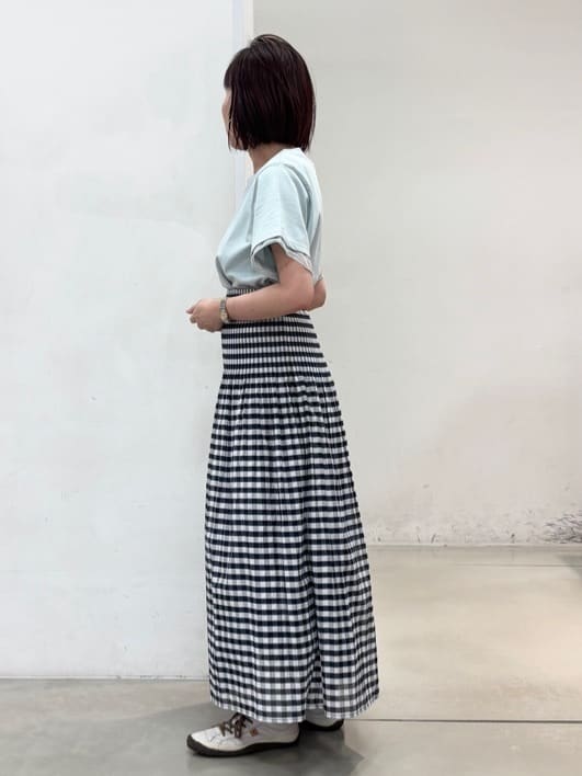 fujiさんの「THE SHOP TK｜◆袖シアーTシャツ【接触冷感/洗濯機OK】」を使ったコーディネート