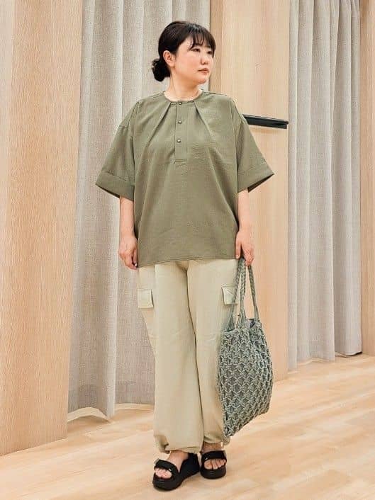 ふるさんの「grove｜【Lee別注】撥水サイドドロストショルダー」を使ったコーディネート
