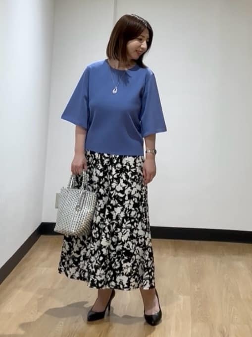 MIKIKOさんの「UNTITLED｜マーブルドロップネックレス」を使ったコーディネート