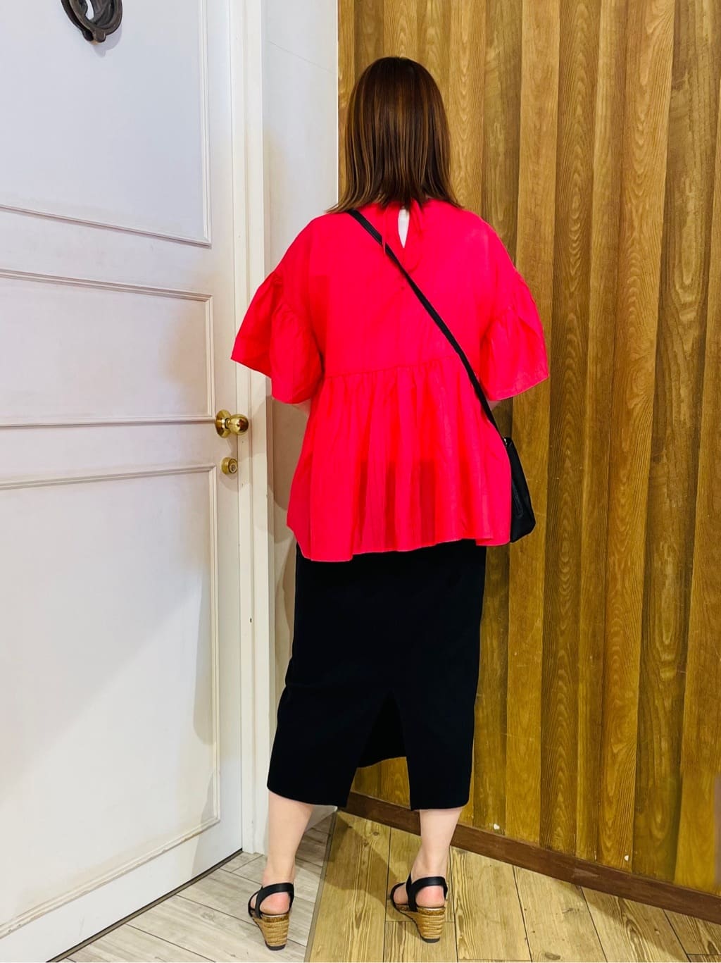 ちえさんの「SHOO･LA･RUE｜◆【高レビュー/累計販売35万足突破】片手ではけるサンダル シューダル 25SS」を使ったコーディネート