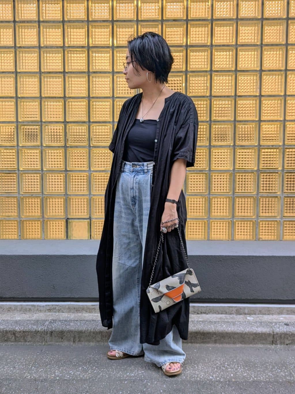 MTさんの「HIROKO HAYASHI｜チェーン付長財布用 ロングチェーン」を使ったコーディネート