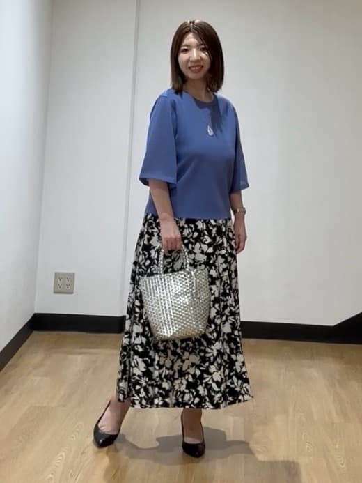 MIKIKOさんの「UNTITLED｜マーブルドロップネックレス」を使ったコーディネート