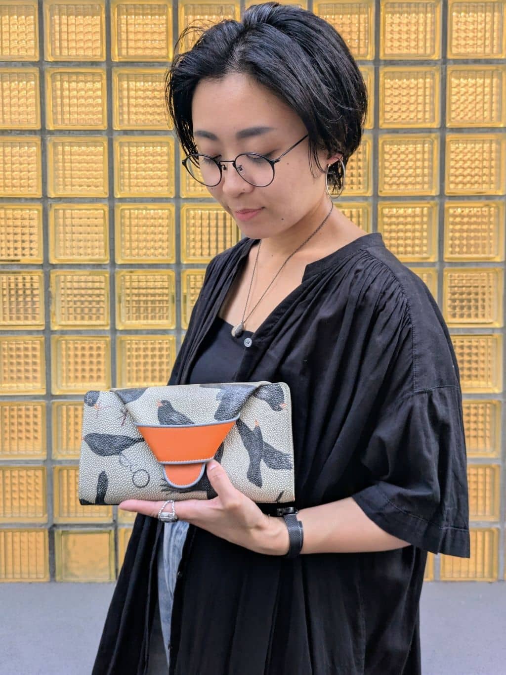 MTさんの「HIROKO HAYASHI｜チェーン付長財布用 ロングチェーン」を使ったコーディネート