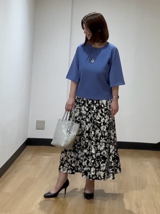 MIKIKOさんの「UNTITLED｜マーブルドロップネックレス」を使ったコーディネート