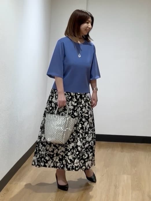 MIKIKOさんの「UNTITLED｜マーブルドロップネックレス」を使ったコーディネート