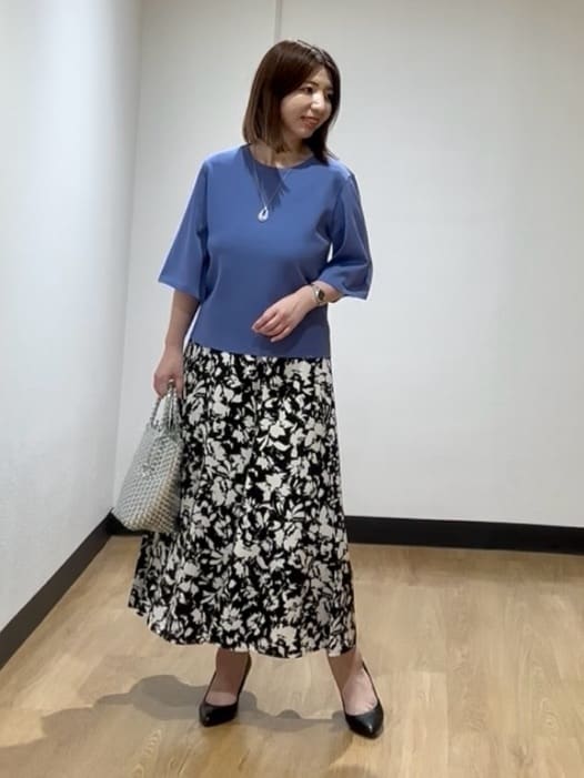 MIKIKOさんの「UNTITLED｜マーブルドロップネックレス」を使ったコーディネート