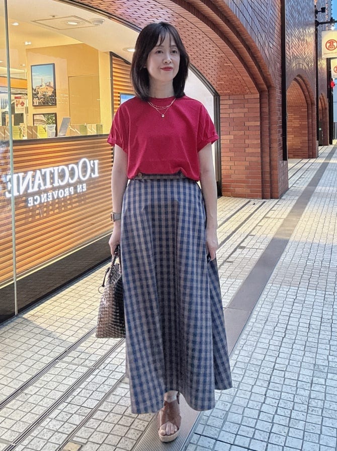 makiさんの「UNTITLED｜【ステンレス】レイヤードチェーンネックレス」を使ったコーディネート