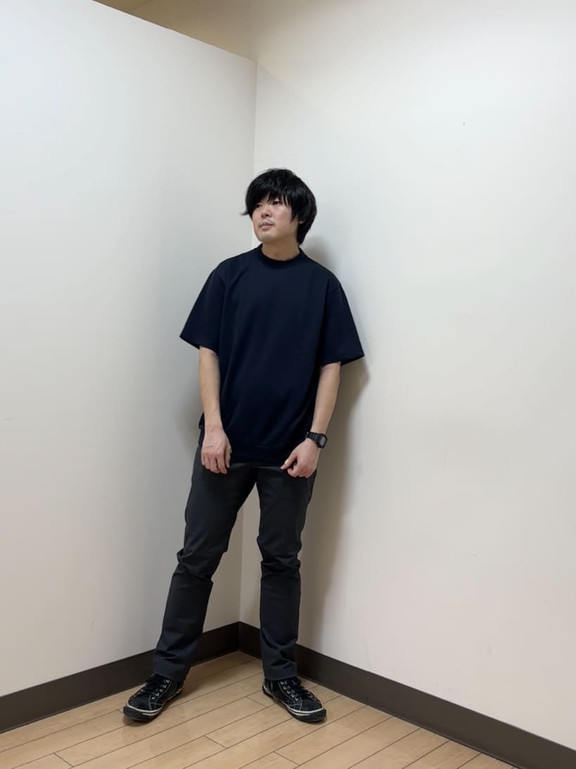 あきやまさんの「TAKEO KIKUCHI｜【Made in JAPAN】播州織 ヘリンボン ストレート パンツ」を使ったコーディネート