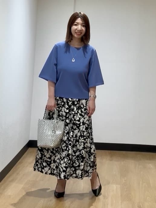MIKIKOさんの「UNTITLED｜マーブルドロップネックレス」を使ったコーディネート