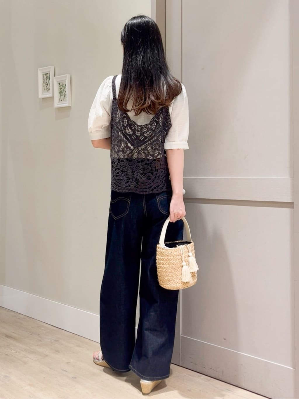 Mayuさんの「grove｜【Lee&times;grove別注】WIDE DENIM PANTS」を使ったコーディネート