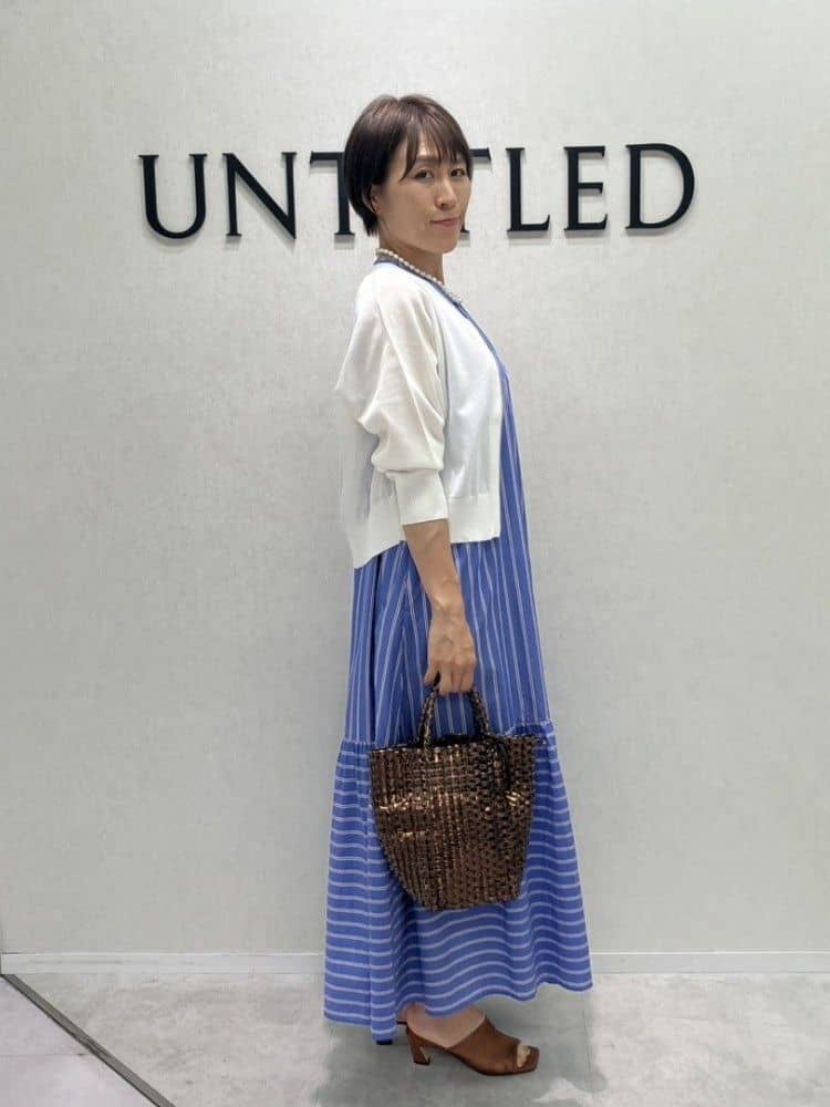 yukiさんの「UNTITLED｜メタリックメッシュトート」を使ったコーディネート