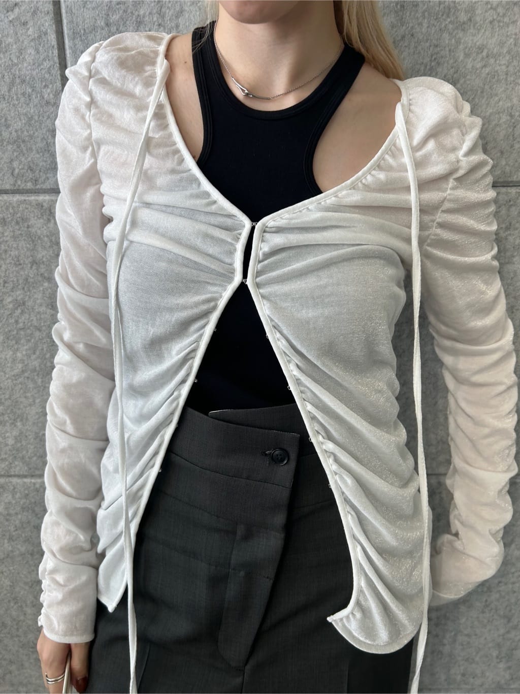 honoka Aさんの「CODE A｜【Cup-in】design cut tank」を使ったコーディネート