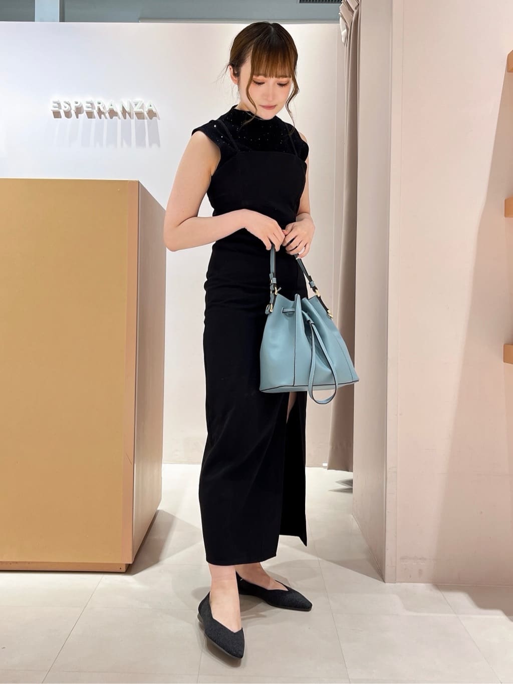 このかさんの「ESPERANZA｜Oito和紙フラットパンプス」を使ったコーディネート